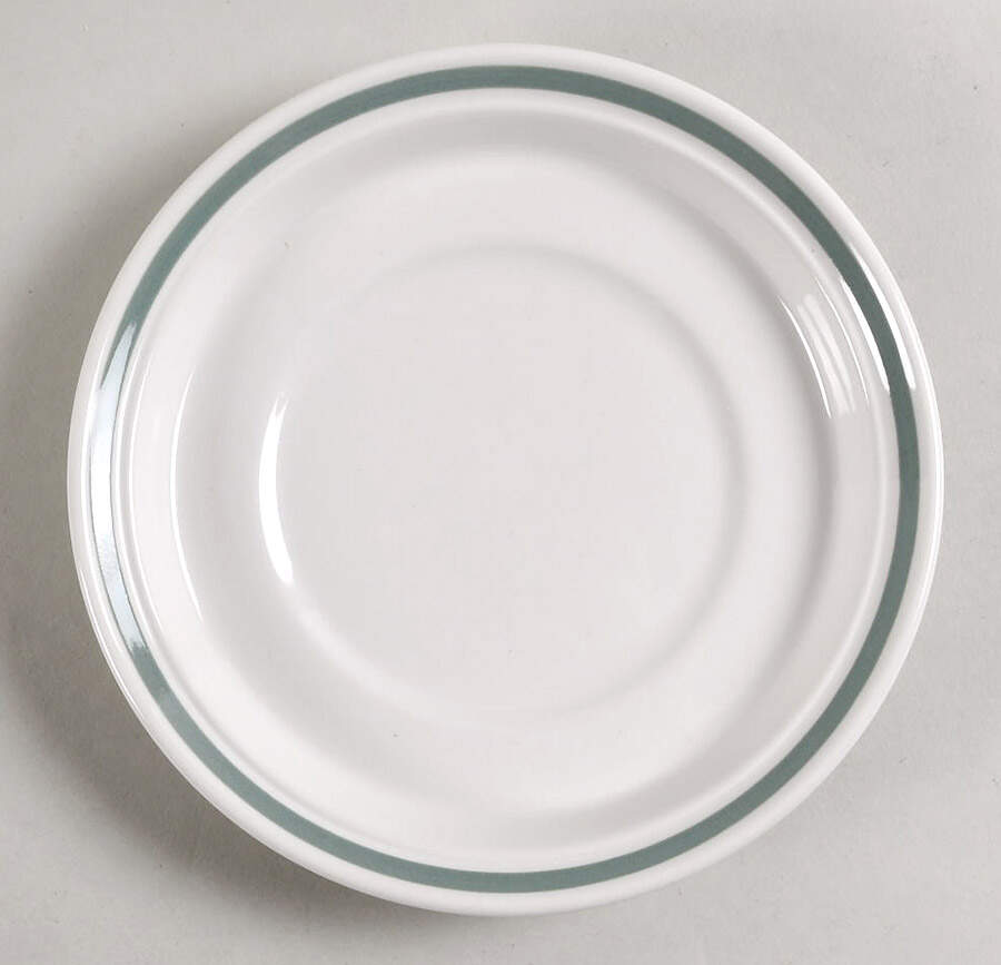Birds of Britain Drum Flat Saucer with Green Band by Portmeirion-1