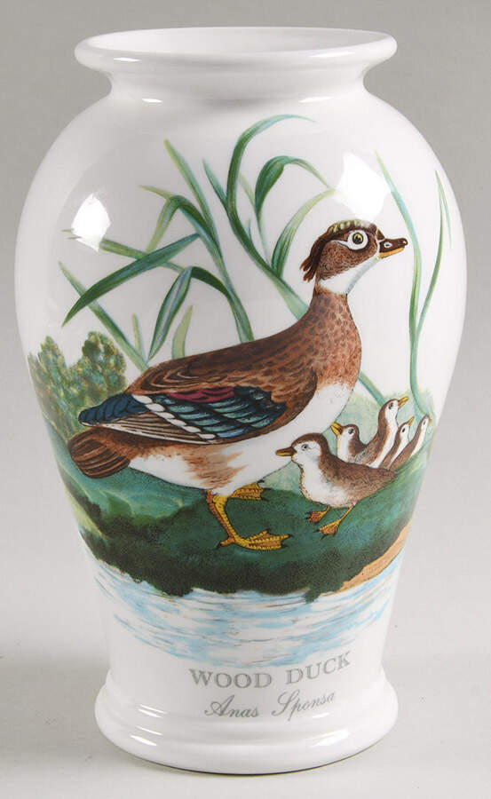Birds of Britain 8" Canton Vase by Portmeirion-1