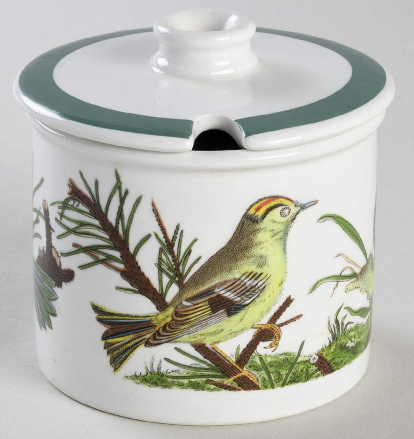 Birds of Britain Jam/Jelly & Lid (uses the Drum Sugar Open) by Portmeirion-1