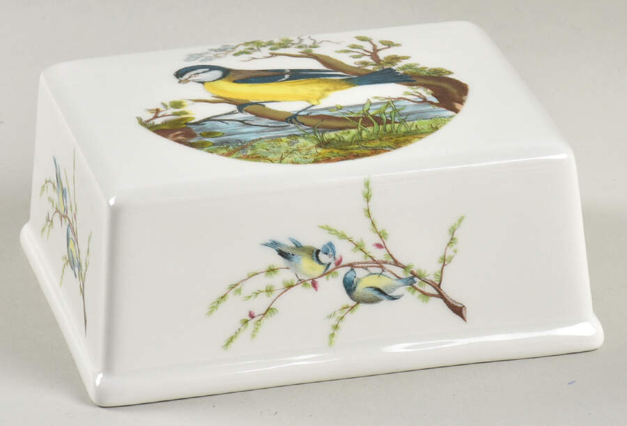 Birds of Britain Lid for Half Pound Butter by Portmeirion-1