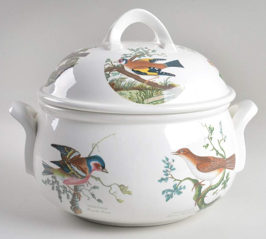 Birds of Britain 4 Quart Round Covered Casserole by Portmeirion-1
