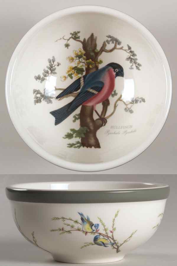Birds of Britain Individual Salad Bowl with Green Band by Portmeirion-1