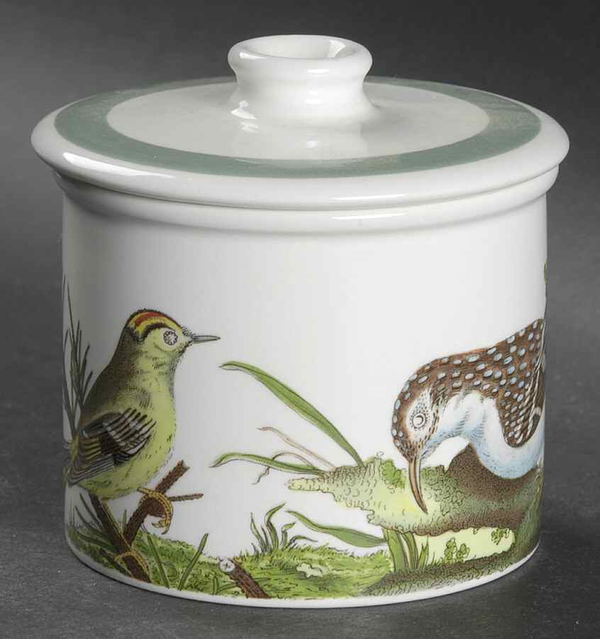 Birds of Britain Drum Sugar Bowl & Lid (uses the Drum Sugar Open) by Portmeirion-1
