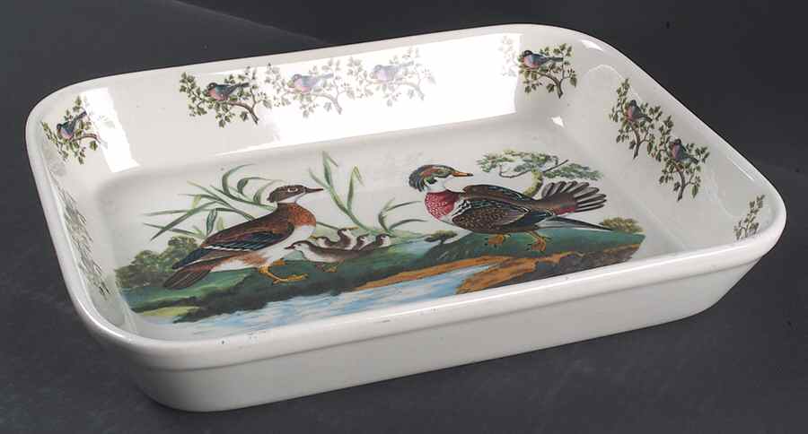 Birds of Britain 12" Rectangular Baker by Portmeirion-1
