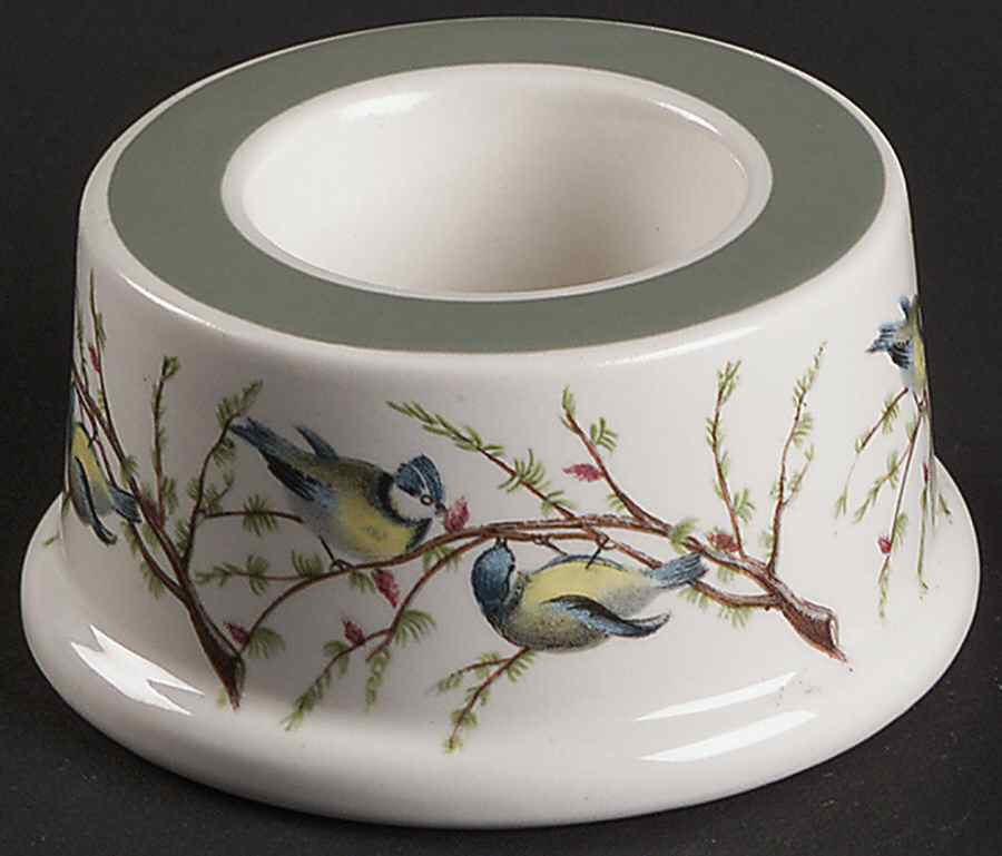 Birds of Britain Egg Holder with Green Band by Portmeirion-1