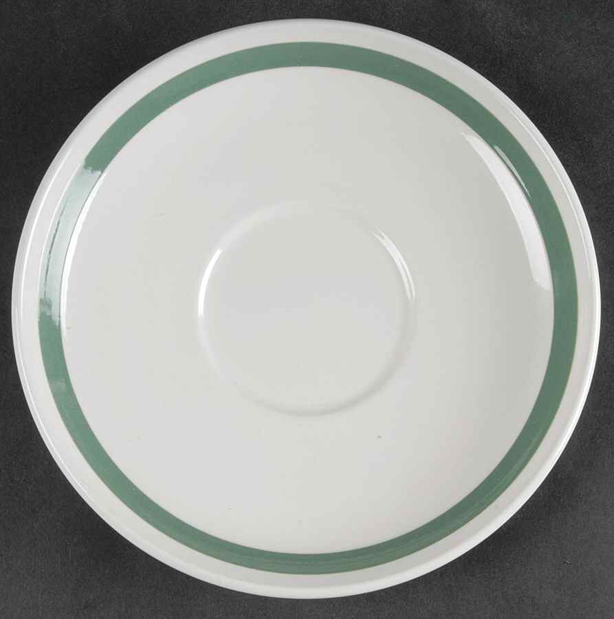 Birds of Britain Green Band Saucer for Jumbo Cup by Portmeirion-1
