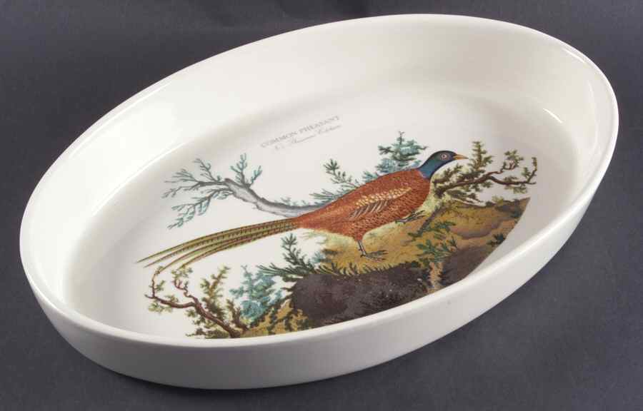 Birds of Britain 14" Oval Baker by Portmeirion-1