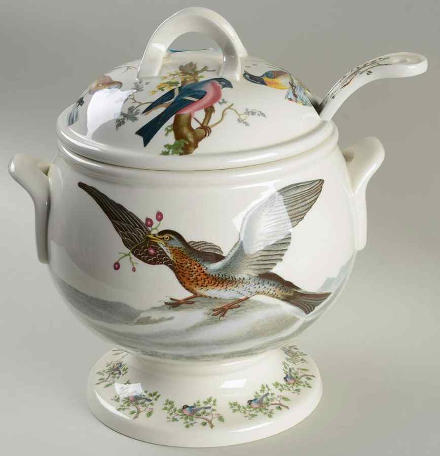 Birds of Britain Tureen & Lid w/Ladle by Portmeirion-1