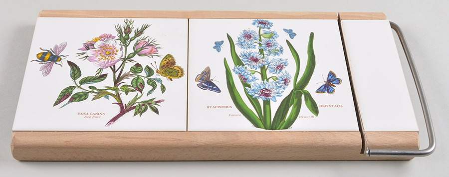 Botanic Garden Cheese Board (2 Tiles and Slicer) by Portmeirion-1
