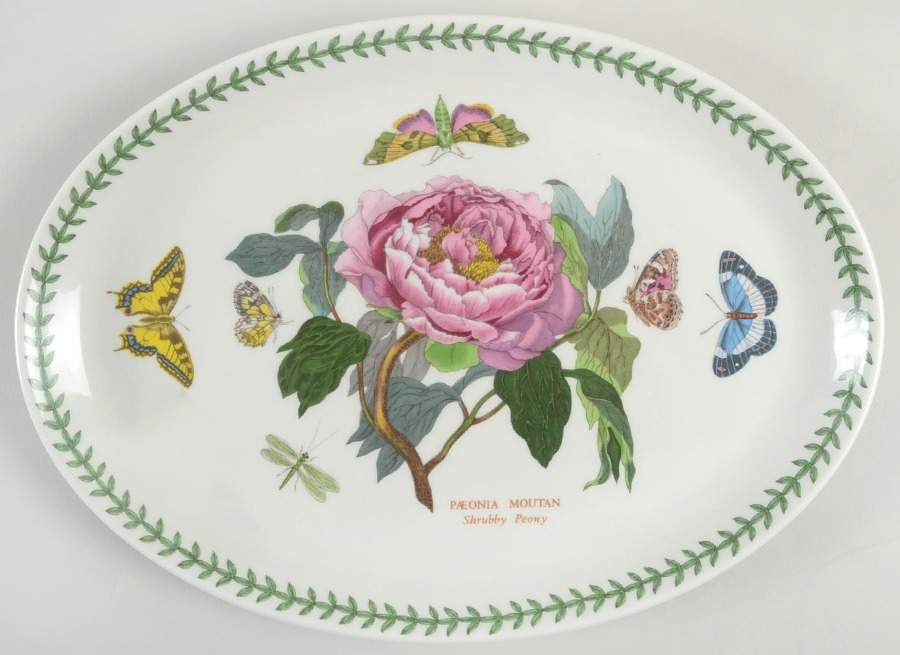 Botanic Garden 13" Oval Steak Platter by Portmeirion-1