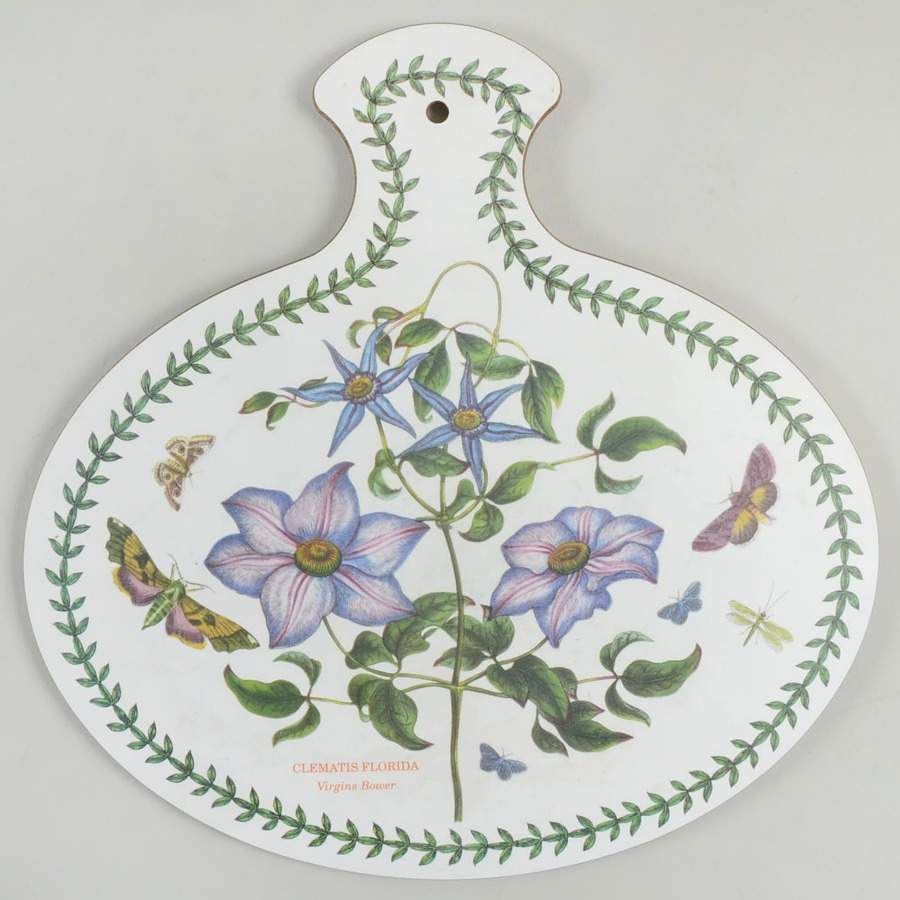 Botanic Garden Oval Handed Melamine/Wood Cutting Board by Portmeirion-1