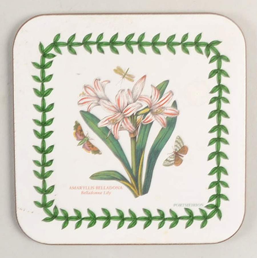 Botanic Garden Square Corkback Coaster by Portmeirion-1