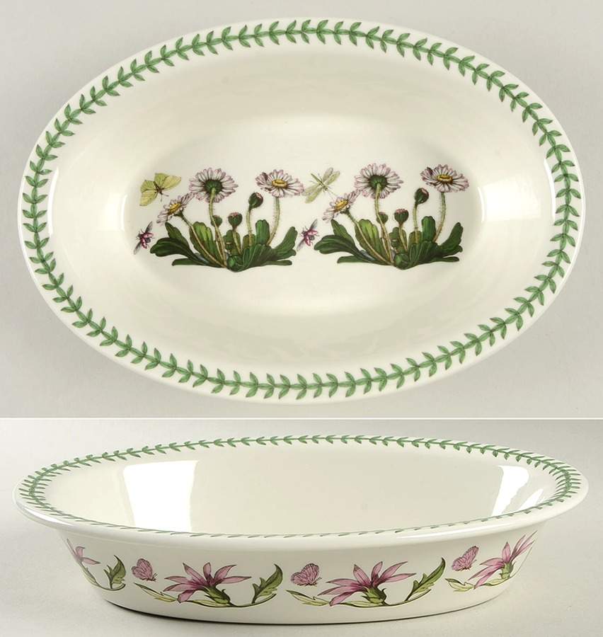 Botanic Garden 11" Oval Pie Baker by Portmeirion-1