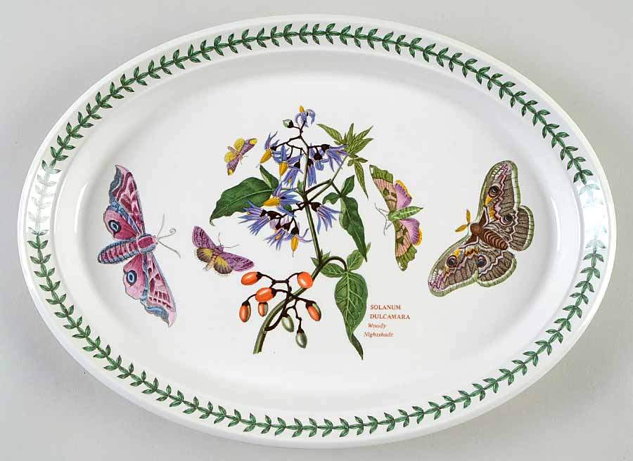 Botanic Garden 13" Oval Steak Platter by Portmeirion-1