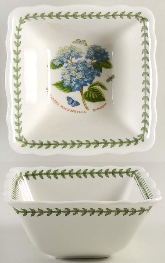 Botanic Garden 5" Square Scalloped Bowl by Portmeirion-1