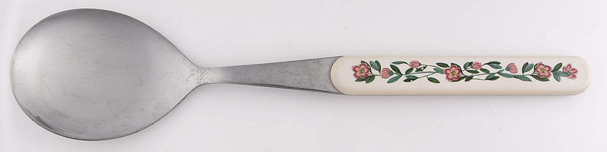 Botanic Garden Salad Serving Spoon W/Stnl Bowl & Plastic Hdl by Portmeirion-1