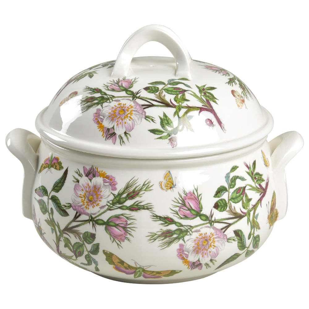 Botanic Garden 3 Qt Round Romantic Shape Covered Casserole by Portmeirion-1