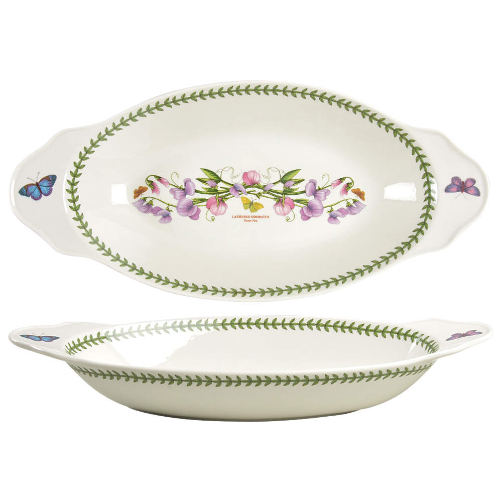 Botanic Garden 15" Handled Oval Baker by Portmeirion-1
