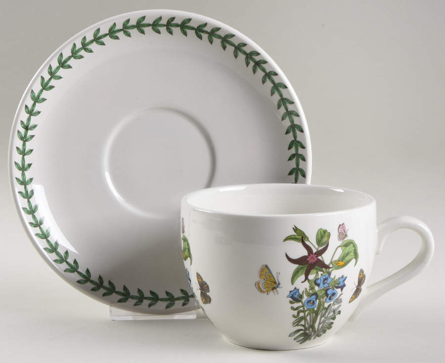 Botanic Garden Jumbo Cup & Saucer Set by Portmeirion-1