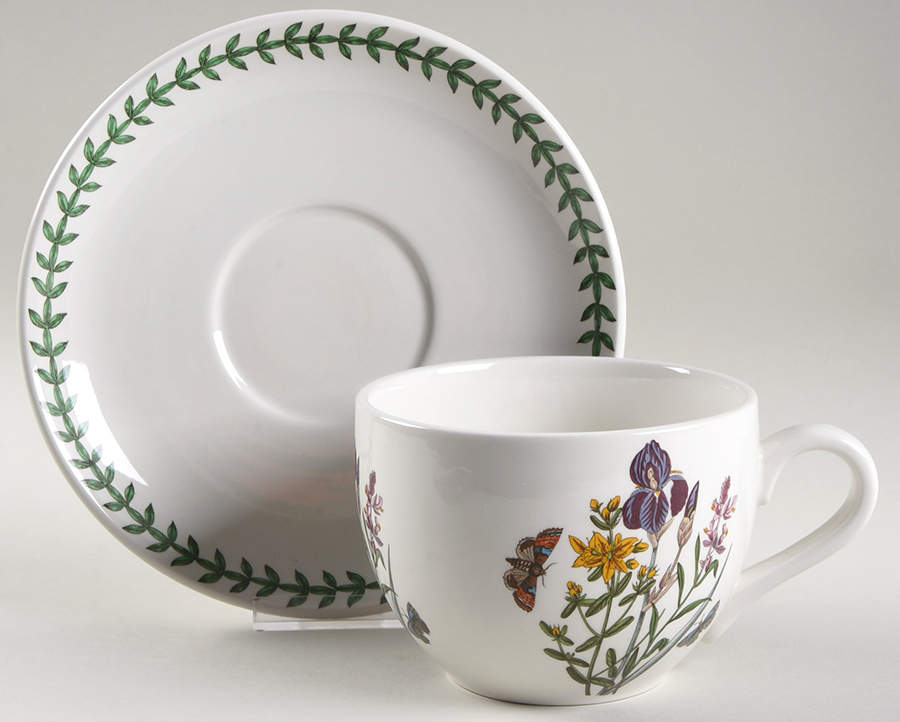 Botanic Garden Jumbo Cup & Saucer Set by Portmeirion-1