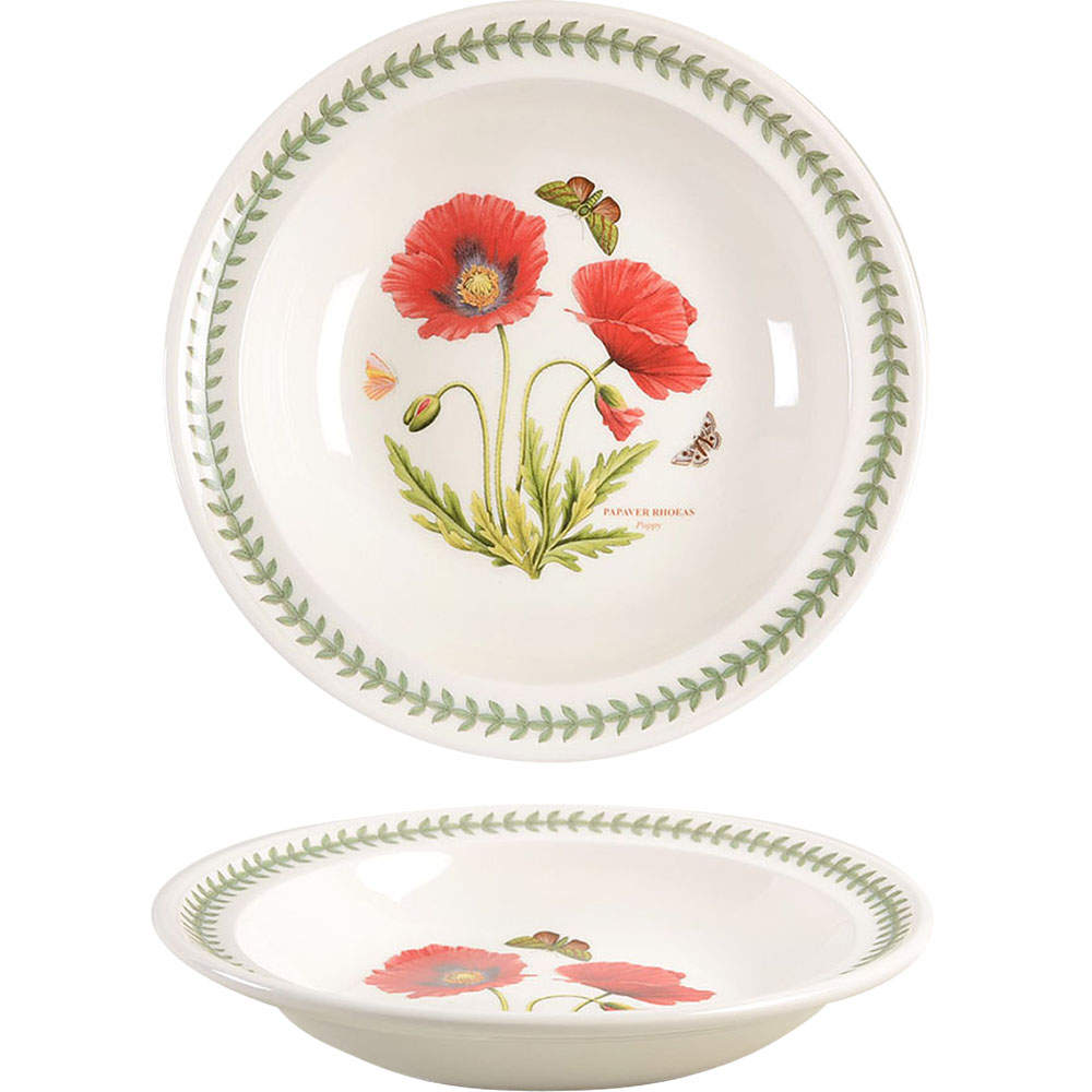 Botanic Garden 9" Individual Rim Pasta Bowl by Portmeirion-1