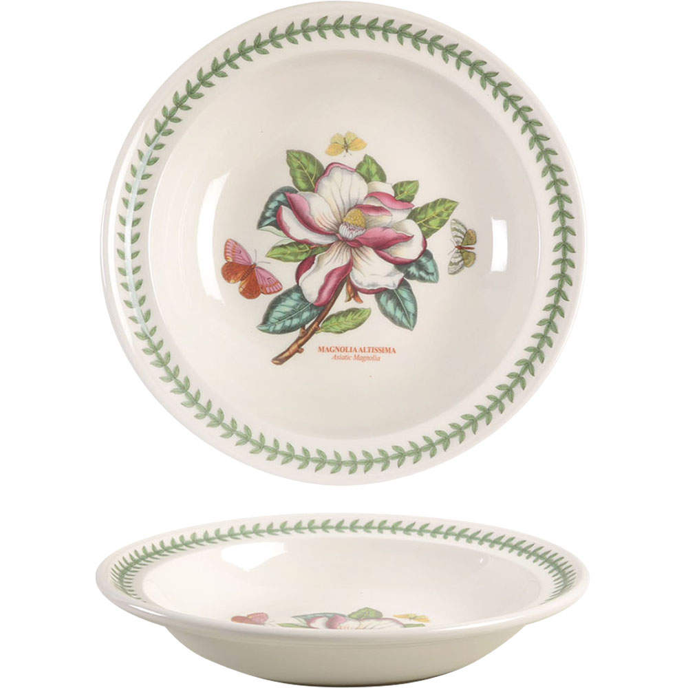 Botanic Garden 9" Individual Rim Pasta Bowl by Portmeirion-1