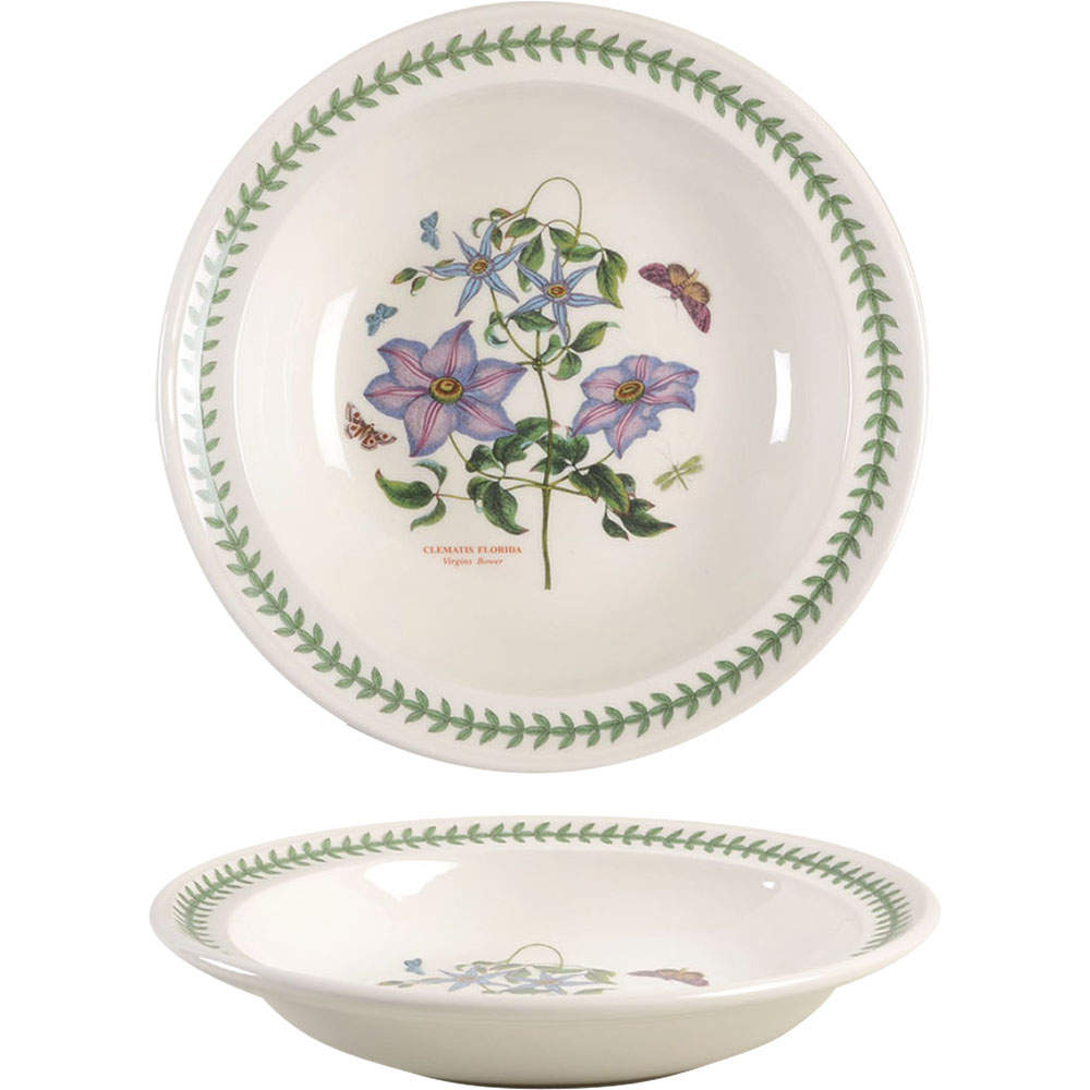 Botanic Garden 9" Individual Rim Pasta Bowl by Portmeirion-1