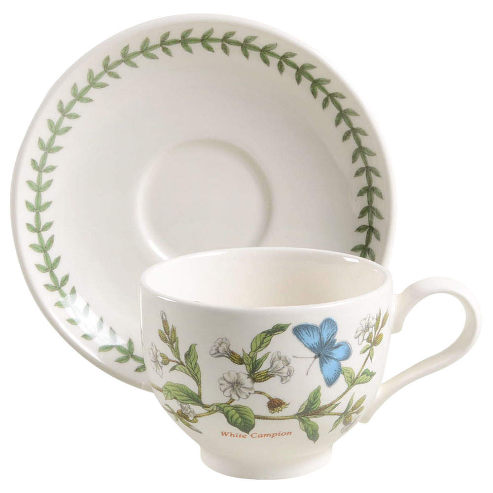 Botanic Garden Traditional Footed Cup & Saucer Set by Portmeirion-1