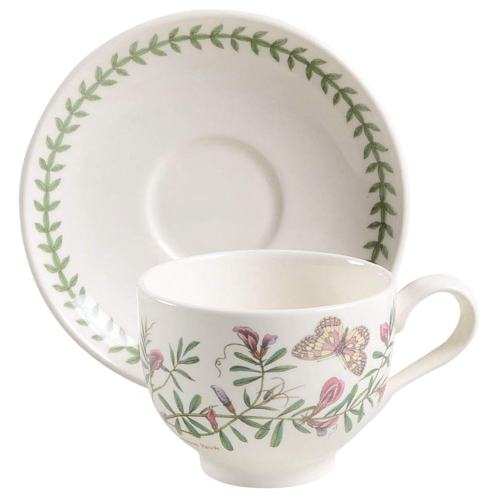 Botanic Garden Traditional Footed Cup & Saucer Set by Portmeirion-1