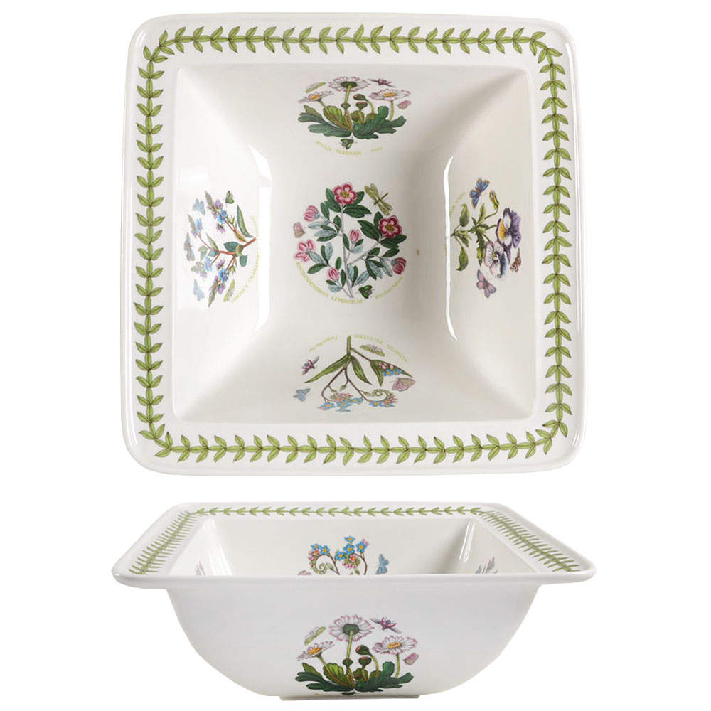 Botanic Garden 10" Square Salad Serving Bowl by Portmeirion-1