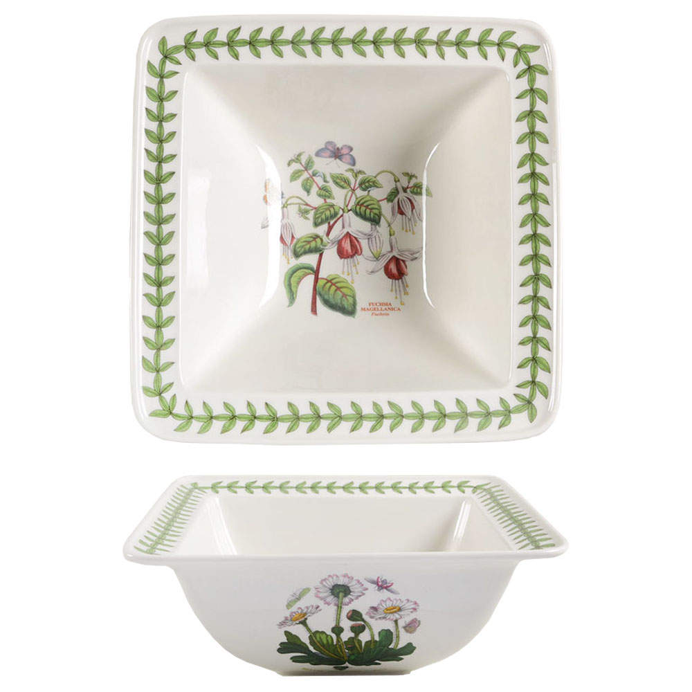 Botanic Garden 8" Square Salad Serving Bowl by Portmeirion-1