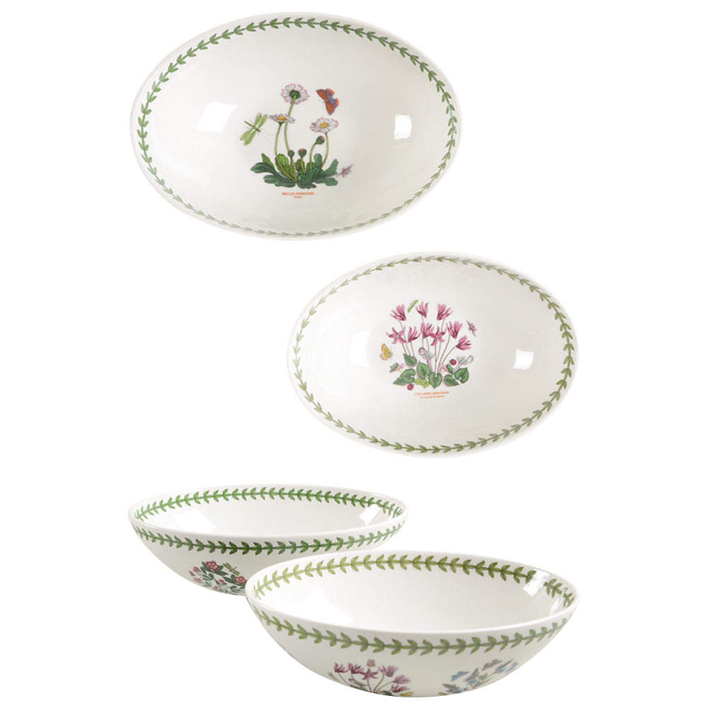 Botanic Garden Oval Nesting Bowl (1 Each 8" & 9") by Portmeirion-1