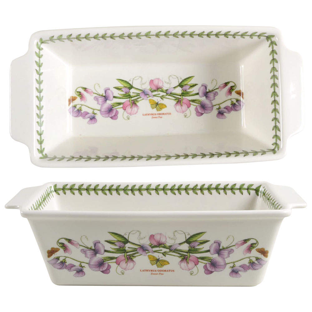 Botanic Garden 12" Rectangular Meatloaf Dish by Portmeirion-1
