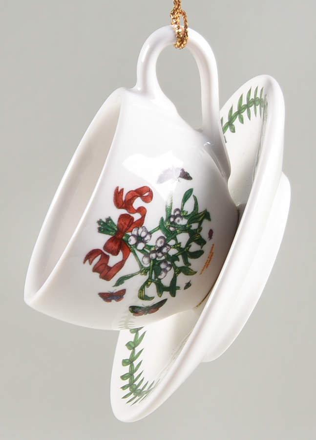 Botanic Garden Cup & Saucer Ornament by Portmeirion-1
