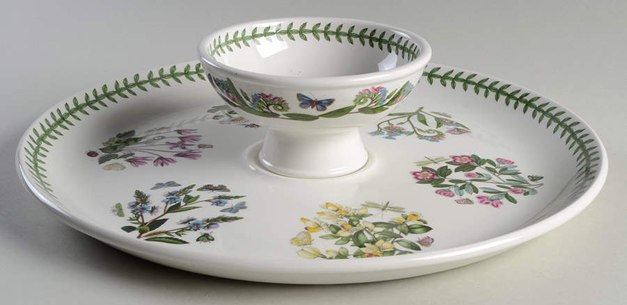 Botanic Garden Chip/Dip Set (Uses Sorbet for Dip) by Portmeirion-1