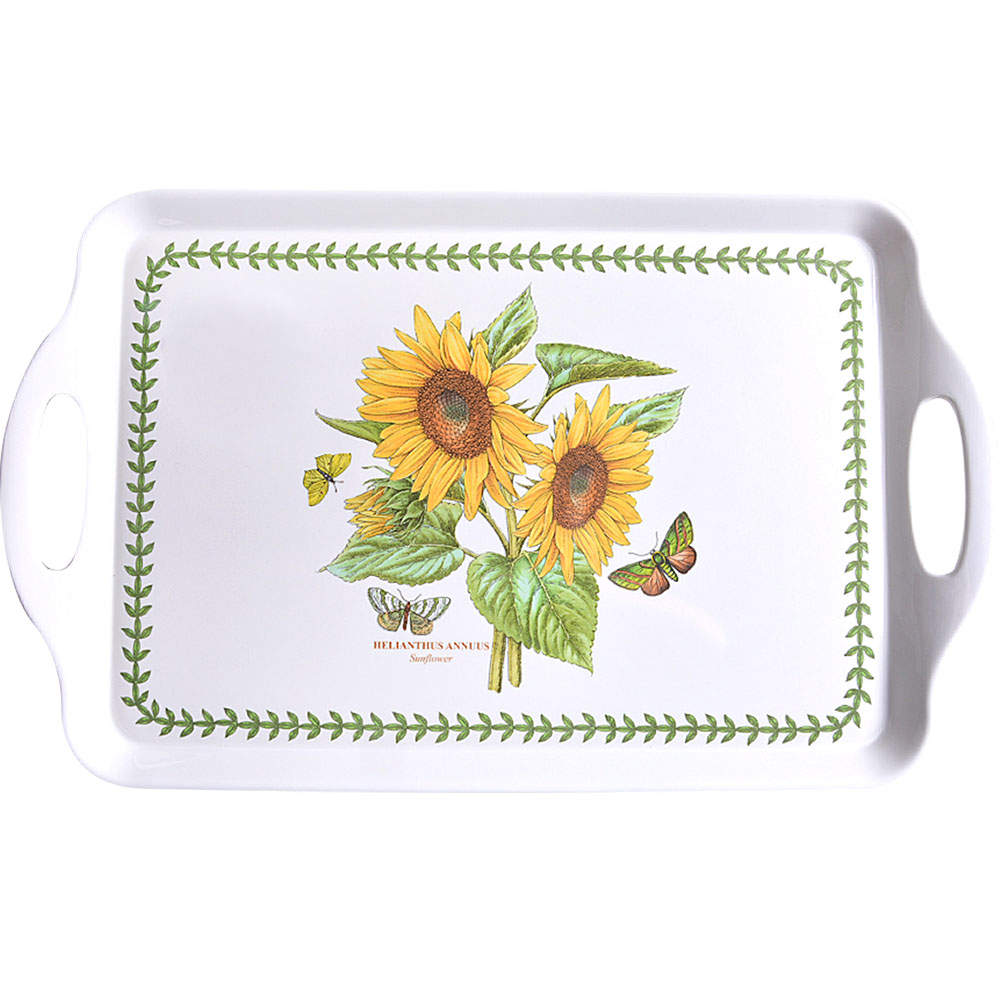 Botanic Garden 19" Rectangular Handled Serving Melamine Tray by Portmeirion-1