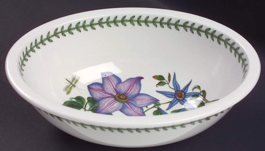 Botanic Garden 9" Sovereign Deep Oval Bowl by Portmeirion-1
