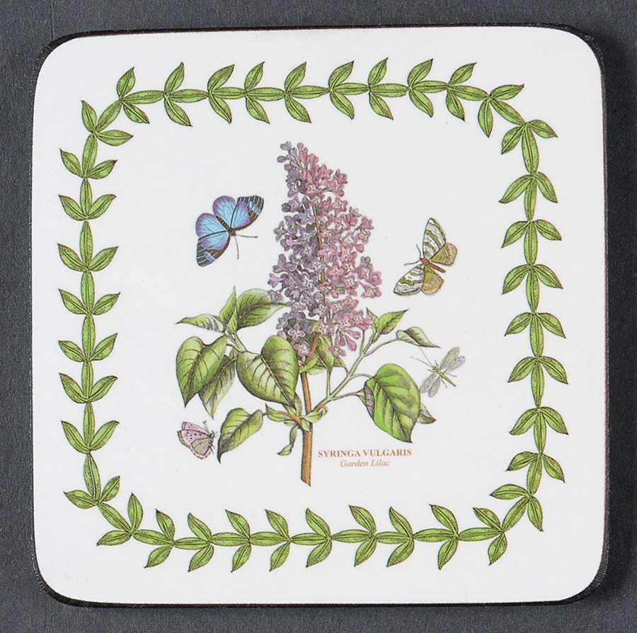 Botanic Garden Square Corkback Coaster by Portmeirion-1