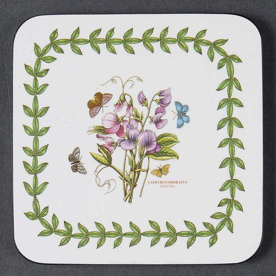 Botanic Garden Square Corkback Coaster by Portmeirion-1