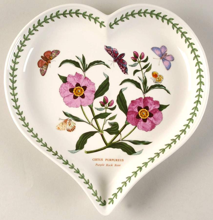 Botanic Garden Heart Shaped Dish by Portmeirion-1