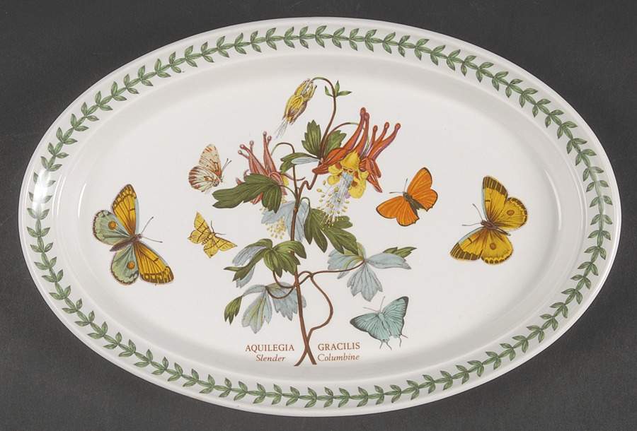 Botanic Garden 10" Oval Steak Platter by Portmeirion-1