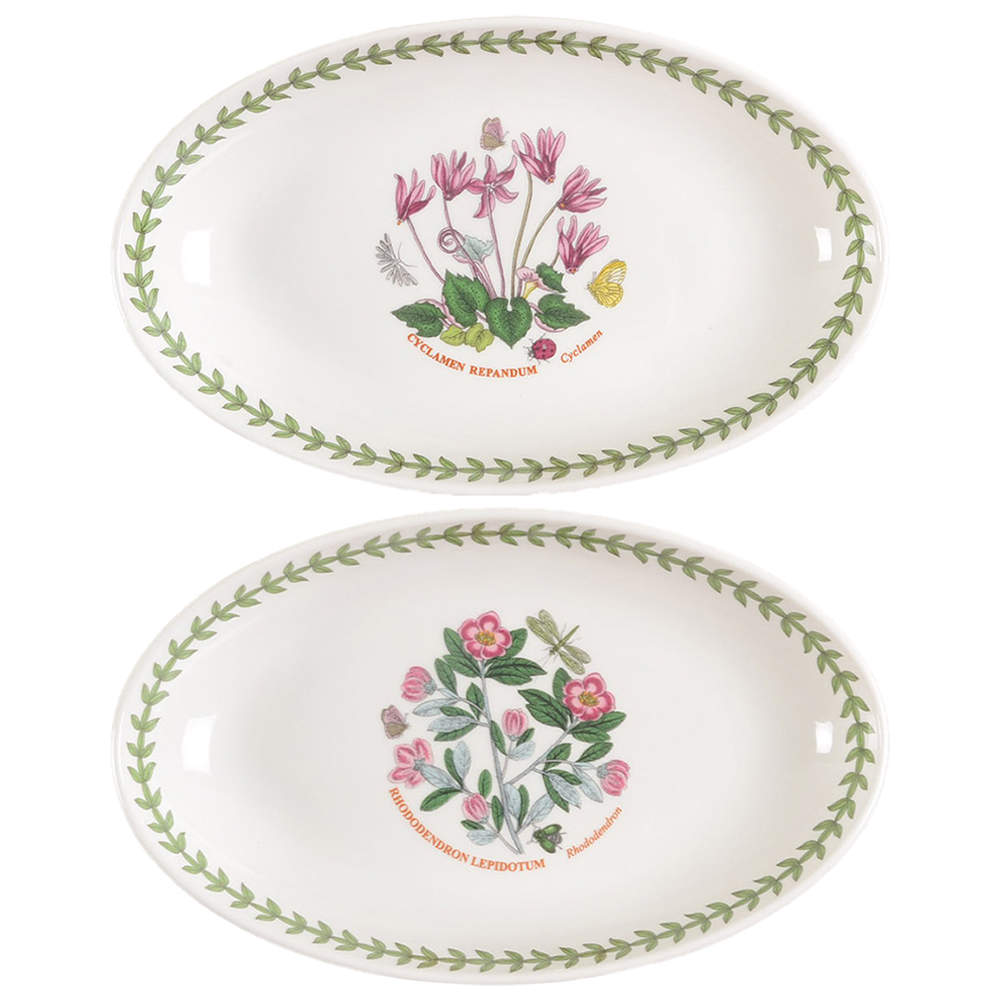 Botanic Garden (Set of 2) 8" Oval Dishes by Portmeirion-1