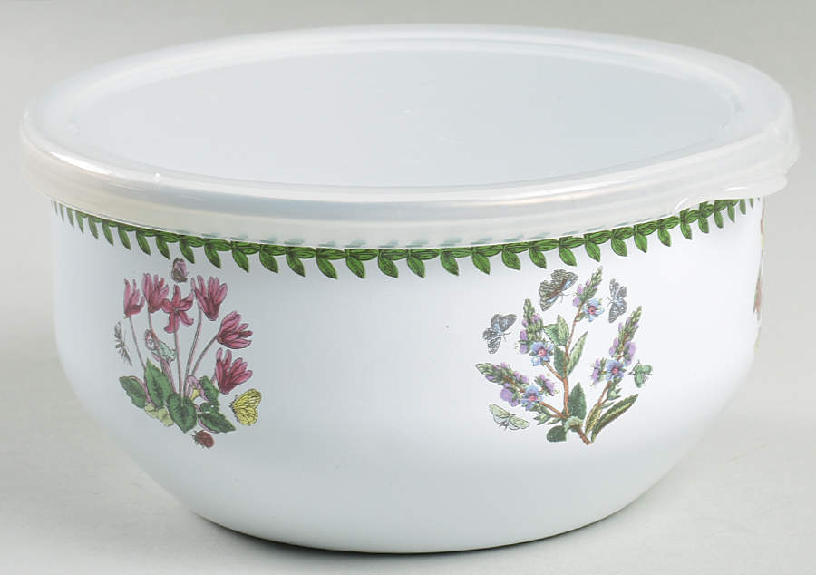 Botanic Garden Bowl-Metal 5 3/4" with Plastic Lid by Portmeirion-1
