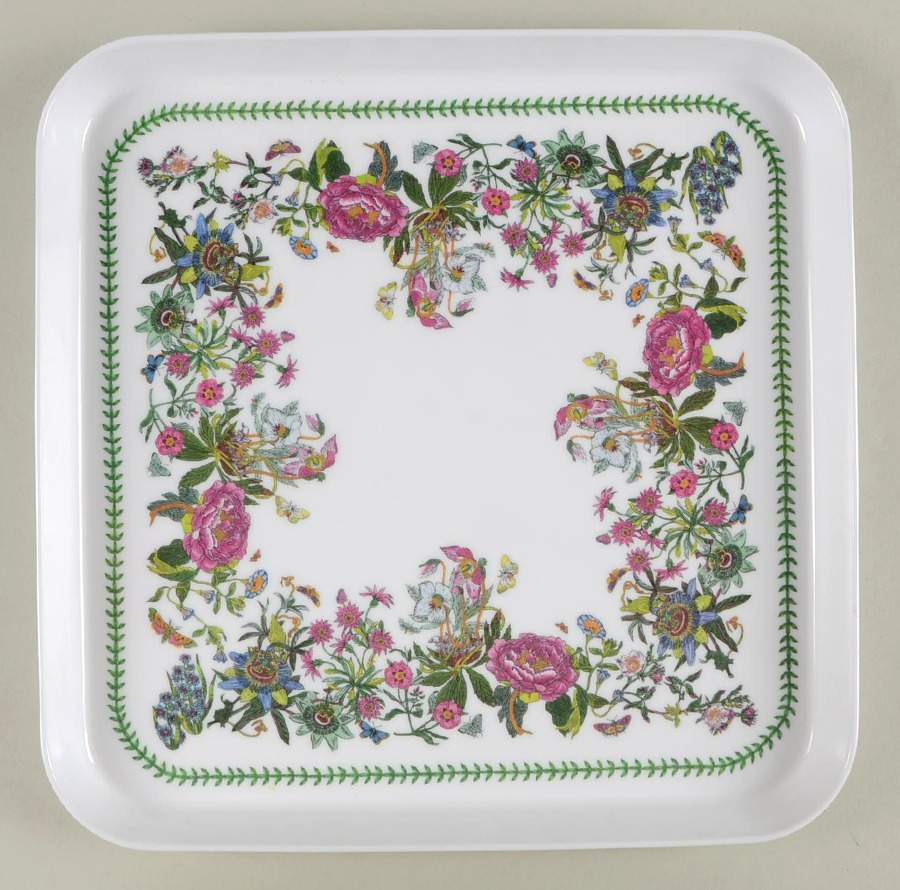 Botanic Garden 11" Square Melamine Tray by Portmeirion-1