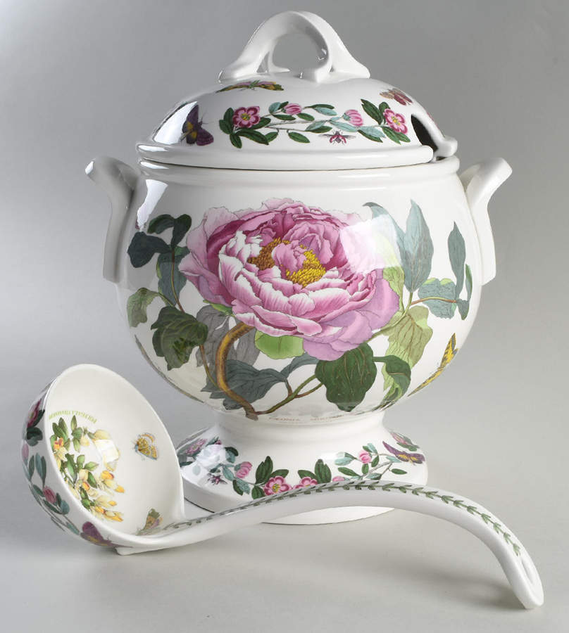 Botanic Garden Tureen & Lid with Ladle by Portmeirion-1