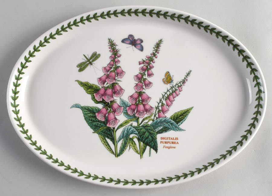 Botanic Garden 12" Oval Steak Platter by Portmeirion-1