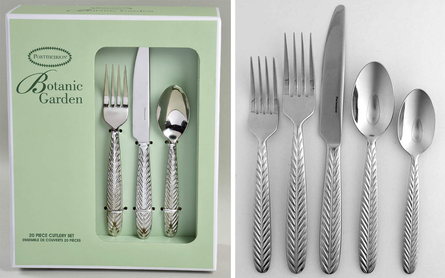 Botanic Garden 20 Pc Flatware Set (4 5-Piece Sets) All Stainless by Portmeirion-1