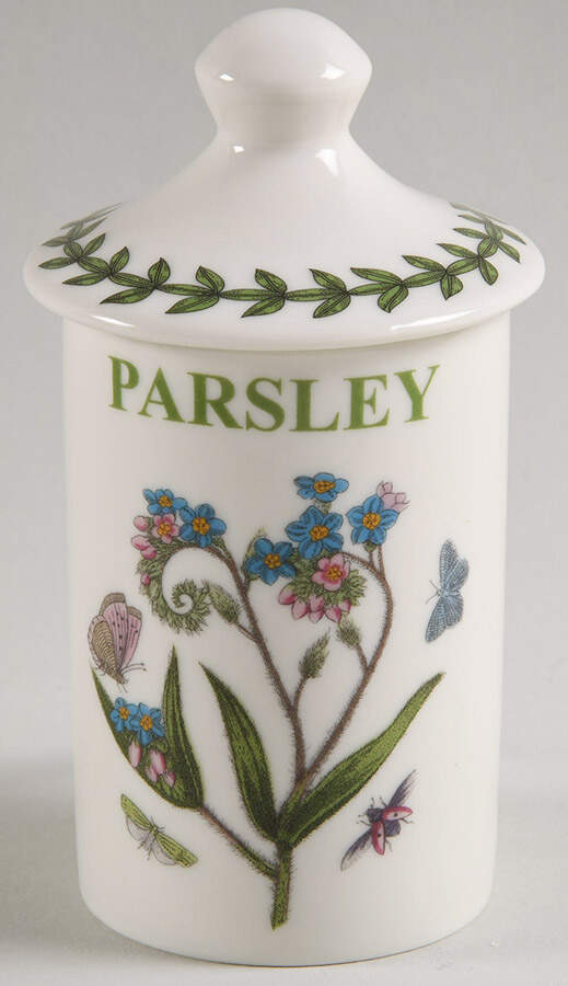 Botanic Garden Parsley Spice Jar & Lid by Portmeirion-1