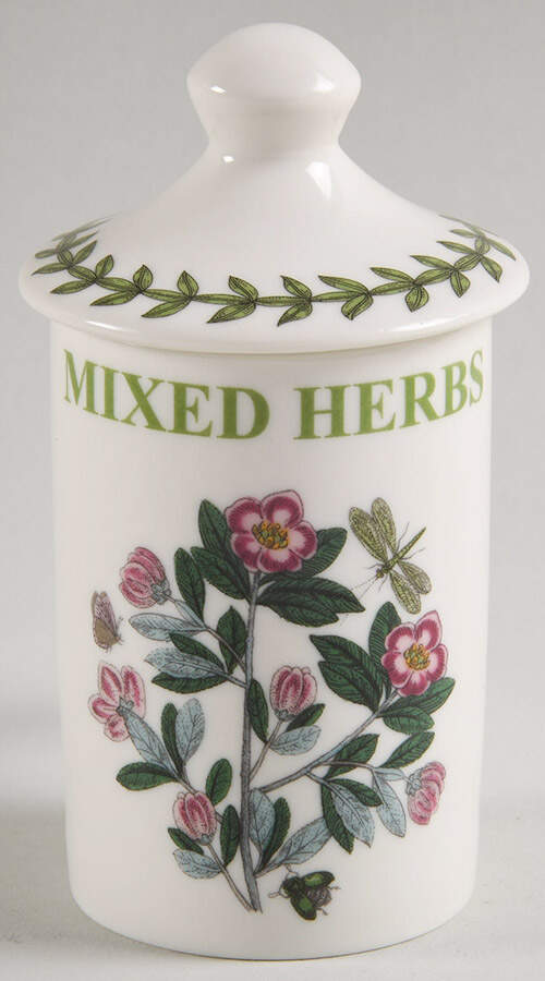 Botanic Garden Mixed Herb Spice Jar & Lid by Portmeirion-1