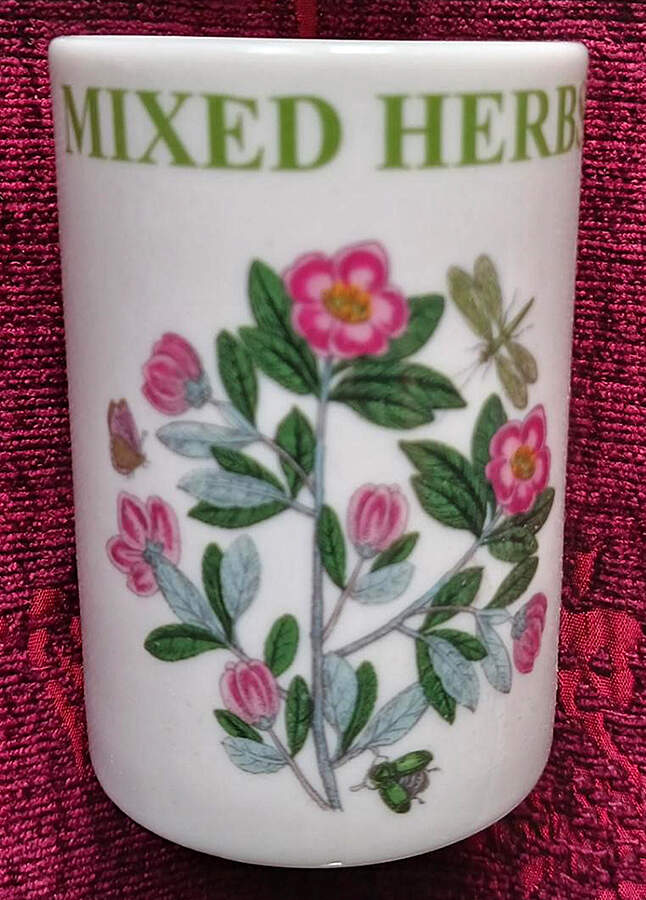 Botanic Garden Mixed Herb Spice Jar No Lid by Portmeirion-1